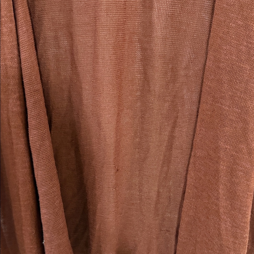 Rust Open Front Cardigan - Picture 2 of 3